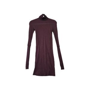 ENZA COSTA Women's Stretch Cashmere Cotton Blend Long Sleeve Turtleneck Dress XS